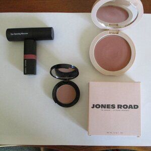 Jones Road Dusty Rose Bronzer + Bobbi Brown Bronzer Medium + Lipstick + Mascara